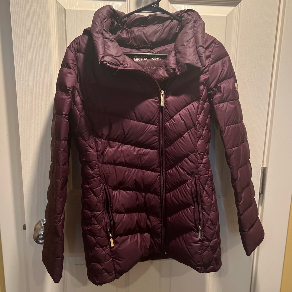 Michael by Michael Kors packable down fill quilted jacket size small